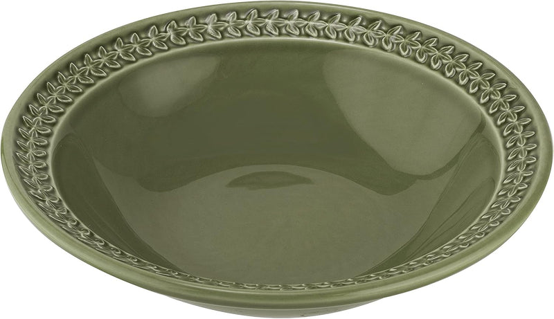 Portmeirion - Botanic Garden Harmony - Pasta Bowls (Set of 4-Forest Green) | 9 in - Limolin 