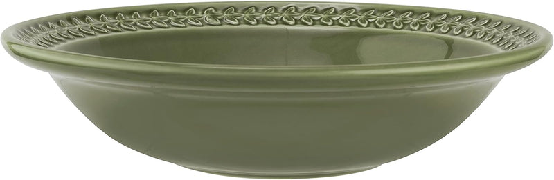 Portmeirion - Botanic Garden Harmony - Pasta Bowls (Set of 4-Forest Green) | 9 in - Limolin 