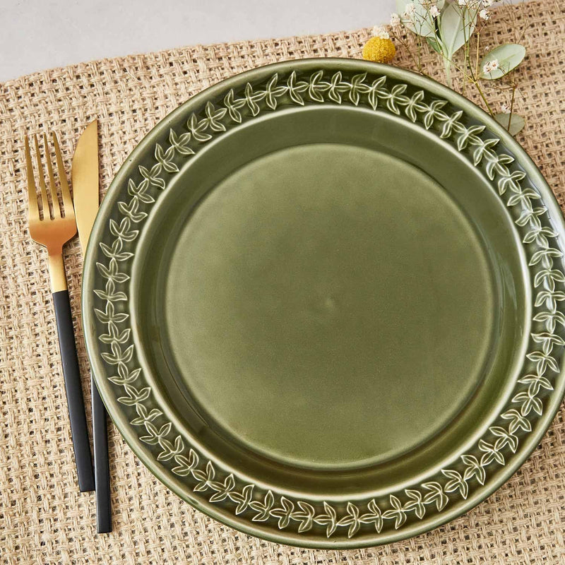 Portmeirion - Botanic Garden Harmony Set of 4 Plates (Forest Green) | 10.5 in - Limolin 