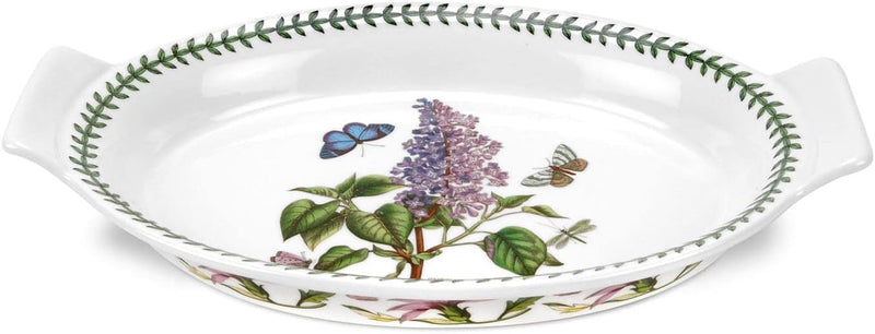 Portmeirion - Botanic Garden Large Oval Gratin Dish (LILAC) - 12.5" - Limolin 