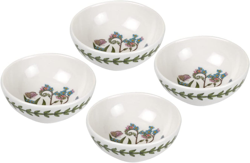 Portmeirion - Botanic Garden Low Bowl (Set of 4-FORGET ME NOT) - 3.75 Inch - Limolin 