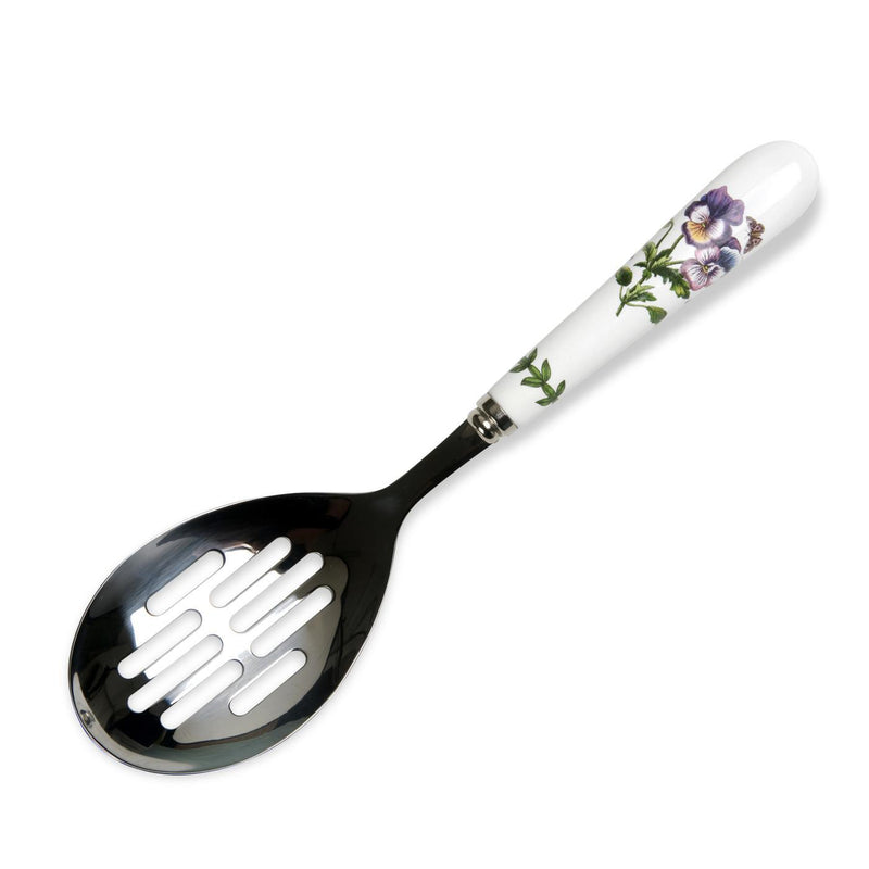 Portmeirion - Botanic Garden Slotted Spoon, Pansy - 10 in - Limolin 