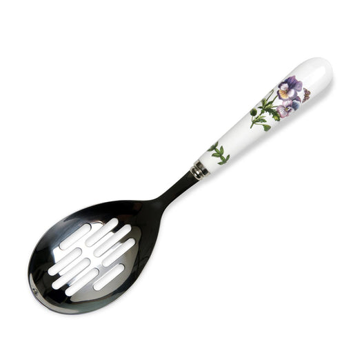 Portmeirion - Botanic Garden Slotted Spoon, Pansy - 10 in - Limolin 