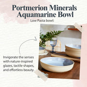 Portmeirion - Minerals Low Serving bowl - Aquamarine | 8.7 in - Limolin 