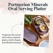 Portmeirion - Minerals Medium Oval Platter - Amethyst | 12 in - Limolin 