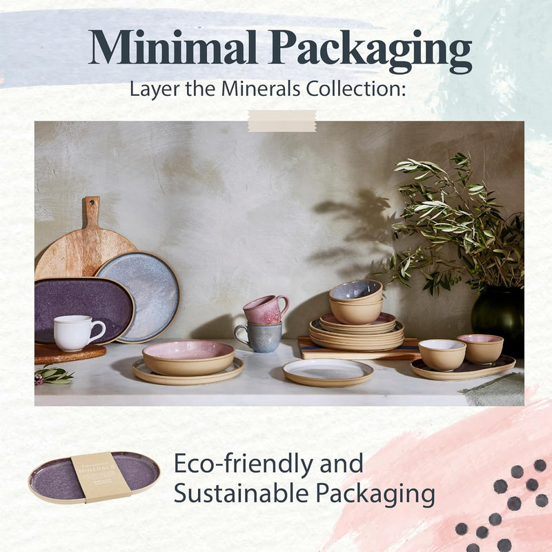 Portmeirion - Minerals Medium Oval Platter - Amethyst | 12 in - Limolin 