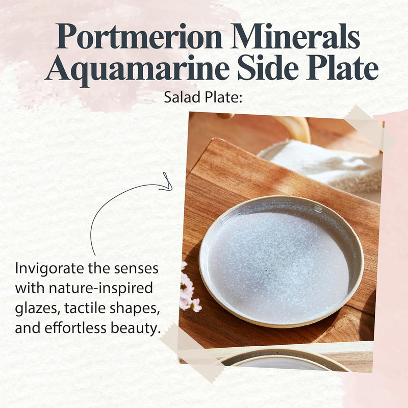 Portmeirion - Minerals Side plate(Aquamarine) | 8.5 in - Limolin 