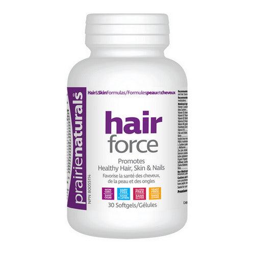 Prairie Naturals - Hair - Force Multiple Vitamins - Minerals - & Co - Factors for Healthy Hair* - 30 Softgels - Limolin 