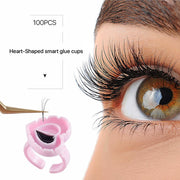 PremierLash - Heart Shape Blooming Adhesive Rings 100/Ea - Limolin 