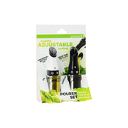 Prepara - Adjustable Oil/Vinegar Pourer 2/Pk White/Black - Limolin 