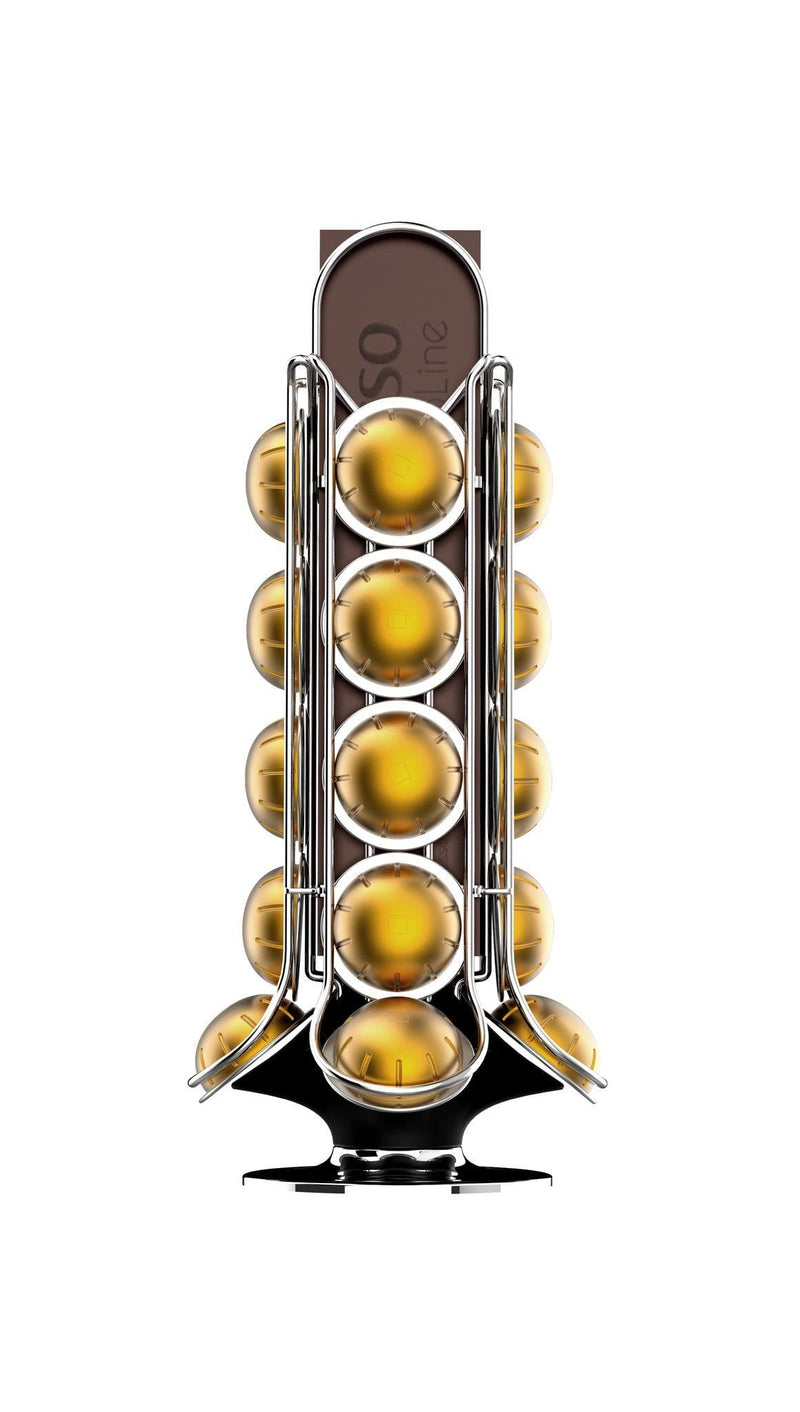 Prepara - Vertuoso Coffee Capsule Carousel Black Holds 20/Capsules - Limolin 