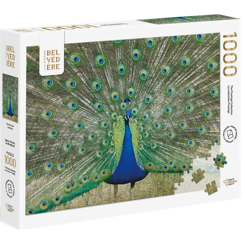 Prestige - Blue Peacock (1000-Piece Puzzle) - Limolin 