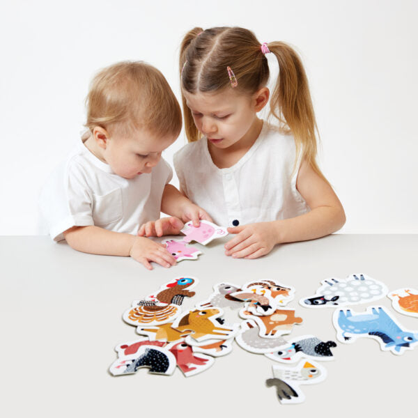 BANANA PANDA - PROGRESSIVE PUZZLES - FARM ANIMALS 30pc PUZZLE (18m+) - Limolin 