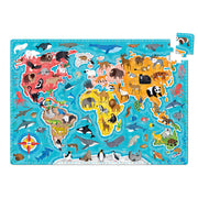 BANANA PANDA - PUZZLOVE - 60pc PUZZLE ANIMALS AROUND the WORLD (4+) - Limolin 
