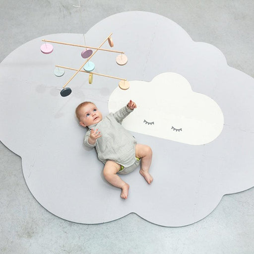 Quut - Headin The Clouds Playmat (Large) - Pearl Grey - Limolin 