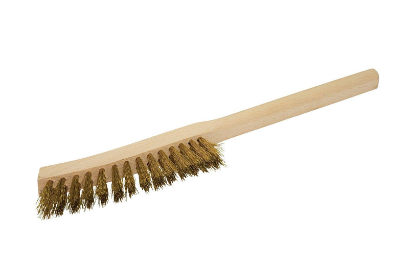 REDECKER - Brass Wire Brush-Wood Handle 28Cm/11 - Limolin 