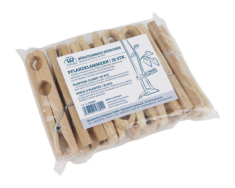 REDECKER - Planting Clamps 20Pc/St Beechwood 11.5Cm/4.5 - Limolin 