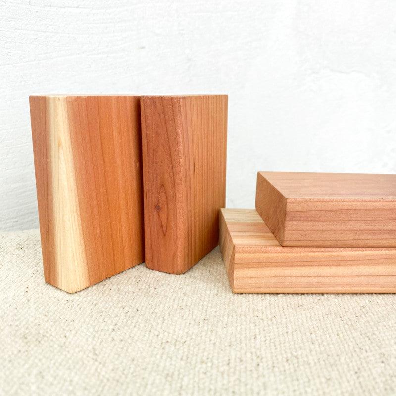 REDECKER - Red Cedar Blocks 5/Pk 7X5X2Cm - Limolin 