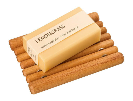 REDECKER - Soap Dish Wood W/Ss Wire Oiled Beechwood 12X85Cm/5X3 - Limolin 