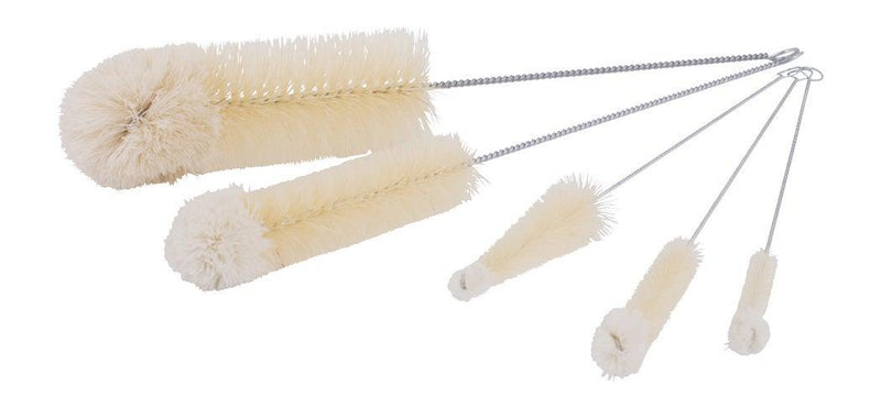 REDECKER - Soft Tip/Bristle Brush Set 5/St Bristles/Wool & Galvanized Wire - Limolin 