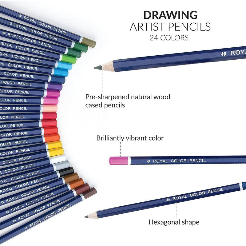 ROYAL - 24pc Color Pencil Set - Limolin 