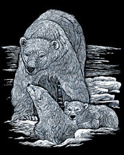ROYAL - EGRVart Polar Bear and Cubs - Limolin 