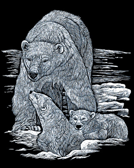 ROYAL - EGRVart Polar Bear and Cubs - Limolin 