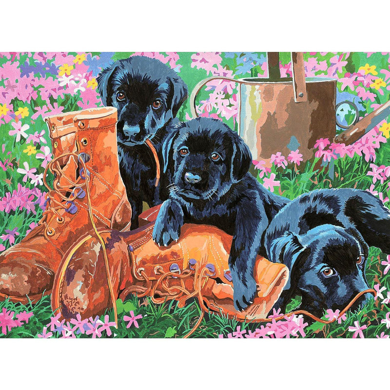 ROYAL - Large PBN Troublein the Garden - Limolin 