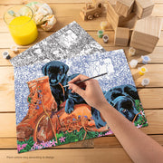 ROYAL - Large PBN Troublein the Garden - Limolin 