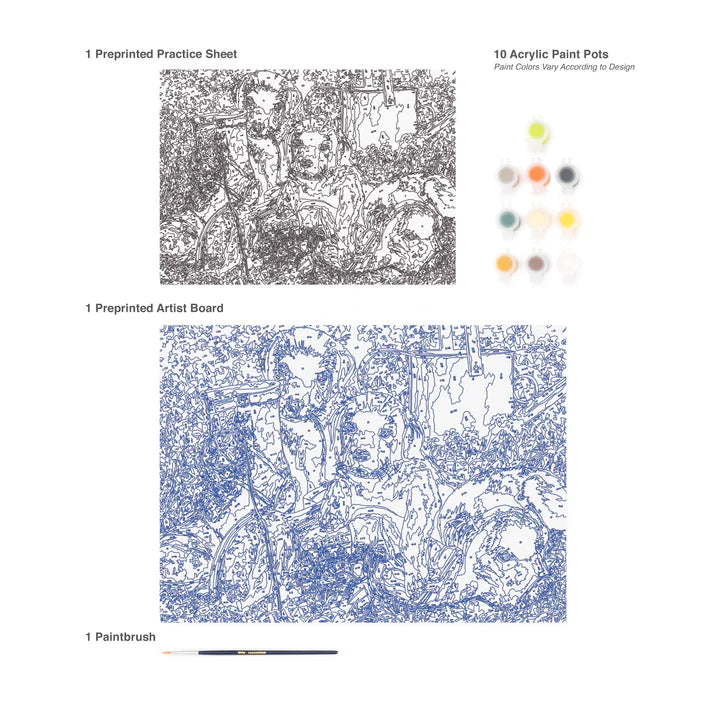 ROYAL - Large PBN Troublein the Garden - Limolin 