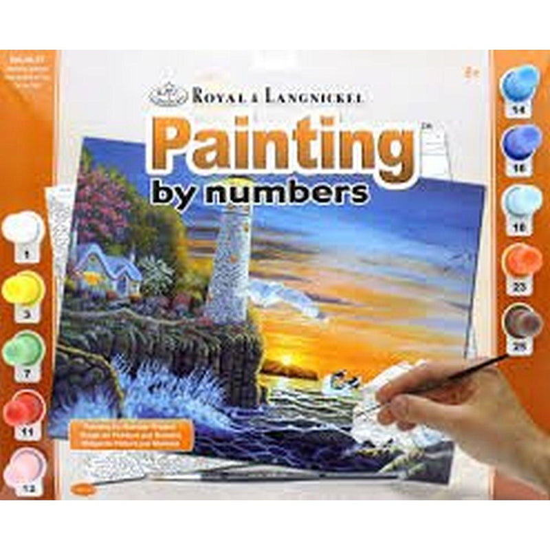 ROYAL - Large PBN Waterside Lighthouse - Limolin 