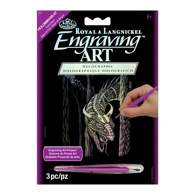 Royal & Langnickel - Mini Engraving Art Forest Dragon