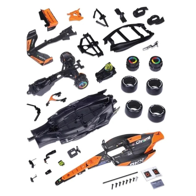 Bburago McLaren MCL38 Lando Norris #4 1:24 model kit – unassembled parts
