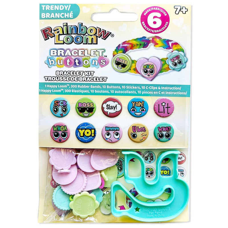 Rainbow Loom - Button Sticker Bracelet Kit - Trendy - Limolin 