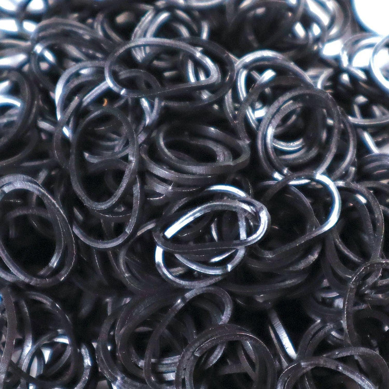 Rainbow Loom - Solid Bands - Black - Limolin 