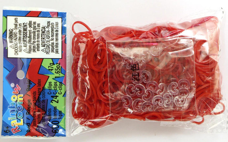 Rainbow Loom - Solid Bands - Red - Limolin 