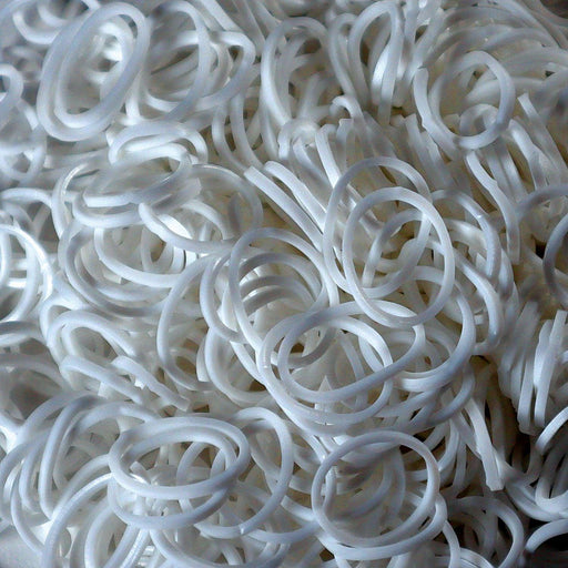 Rainbow Loom - Solid Bands - White - Limolin 