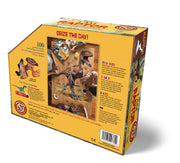 Madd Capp Puzzles – I Am Raptor Jigsaw Puzzle | 100 Pieces – back of packaging