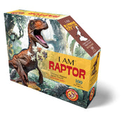 Madd Capp Puzzles – I Am Raptor Jigsaw Puzzle | 100 Pieces – front of packaging