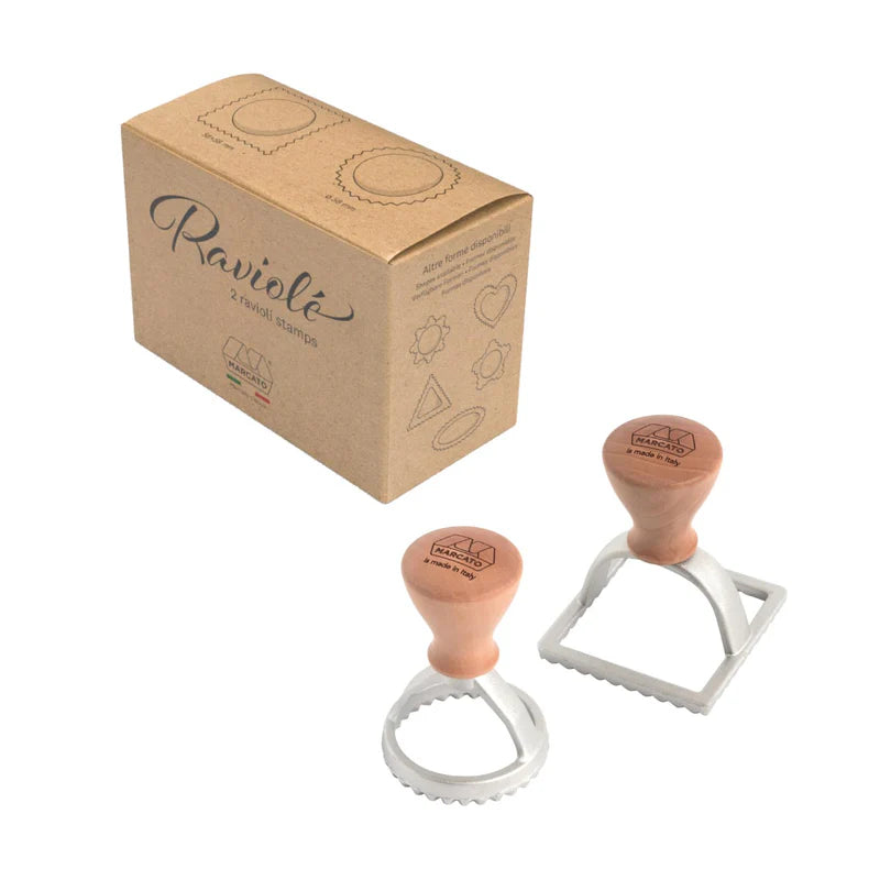 Marcato - Ravioli Stamp Kit é Round & Square 58 mm Combo Set