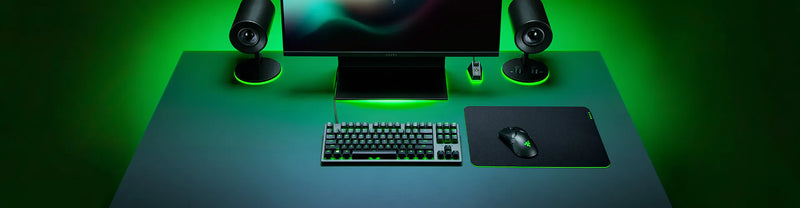 Razer - Gaming Mousemat Gigantus v2 Cloth Medium Anti Slip Base Thick High Density Foam - Black - Limolin 