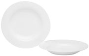 Red Vanilla - Pure Vanila - Rimmed Soup Plate 8.75 in / 8oz - Limolin 