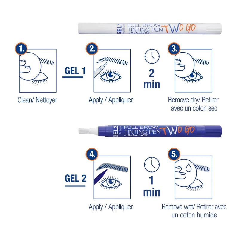 RefectoCil - Two Go Pen - Black Brown - Limolin 