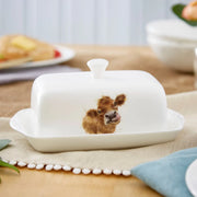 Royal Worcester - COVD BUTTER DISH (COW) - Limolin 