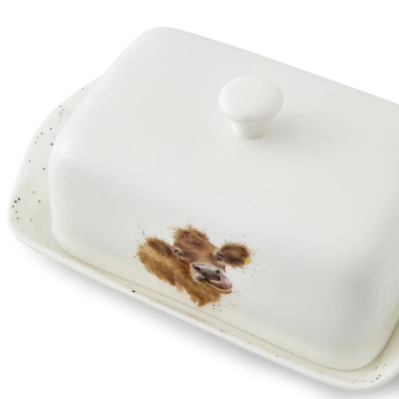 Royal Worcester - COVD BUTTER DISH (COW) - Limolin 