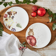 Royal Worcester - Coupe Plate 6.5" (Set of 2) - Dog & Mouse - Limolin 