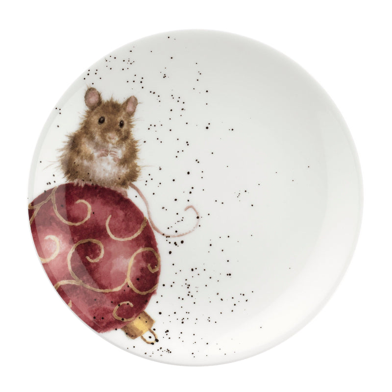 Royal Worcester - Coupe Plate 6.5" (Set of 2) - Dog & Mouse - Limolin 