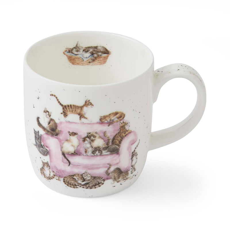 Royal Worcester - WRENDAL MUG 11OZ -CATTITUDE (CATS) - Limolin 