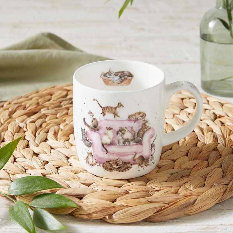 Royal Worcester - WRENDAL MUG 11OZ -CATTITUDE (CATS) - Limolin 