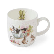 Royal Worcester - WRENDALE MUG 11OZ-SLEEPING ON THE JOB (DOG) - Limolin 